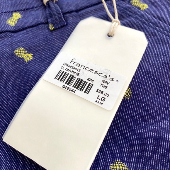 NWT Pineapple Printed Shorts From Francesca’s Collection - Picture 14 of 15